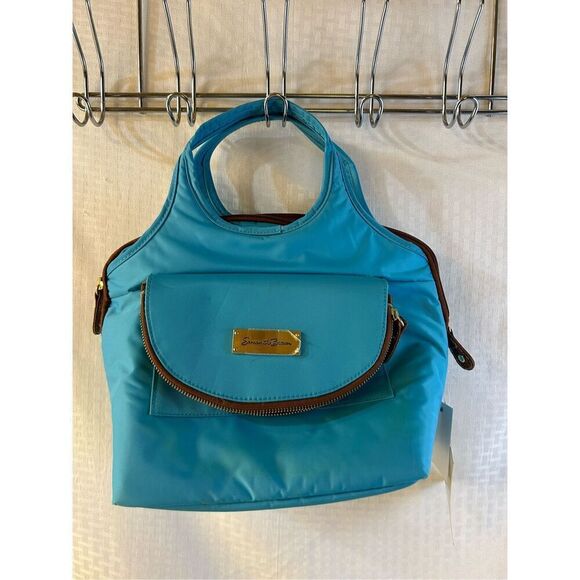 Samantha Brown Aqua Basket Cooler insulated lunch tote new - Picture 2 of 9